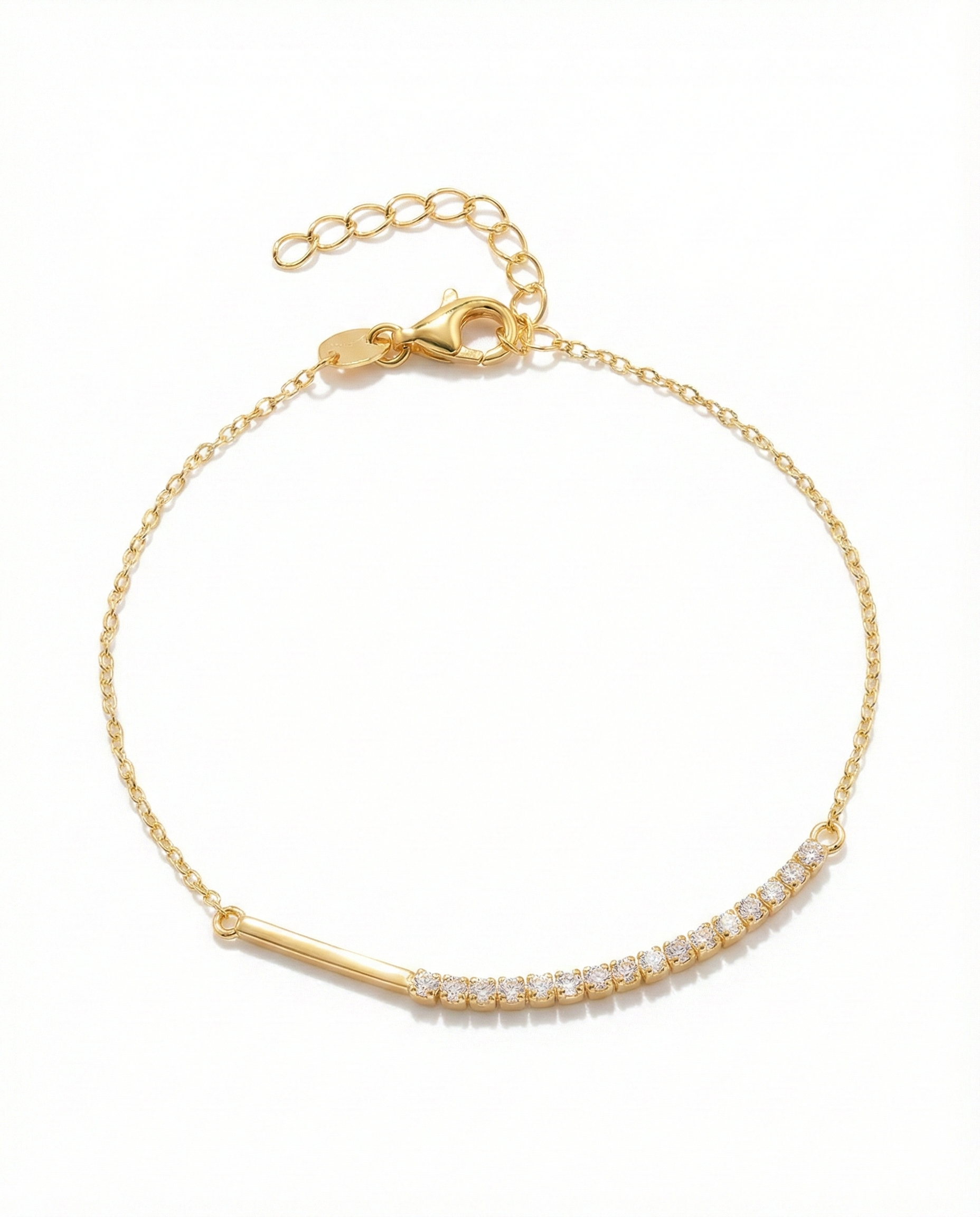 Elegant Tennis Bracelet In Gold