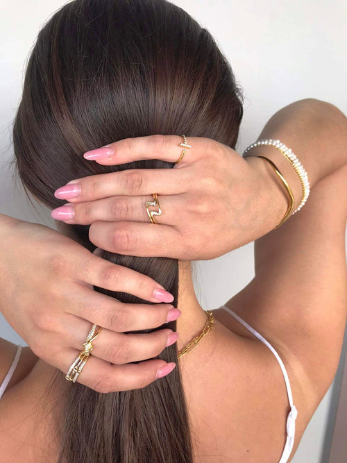 Discover the allure of our gold-plated and silver ring, a versatile accessory to enhance your style from our curated jewellery collection.