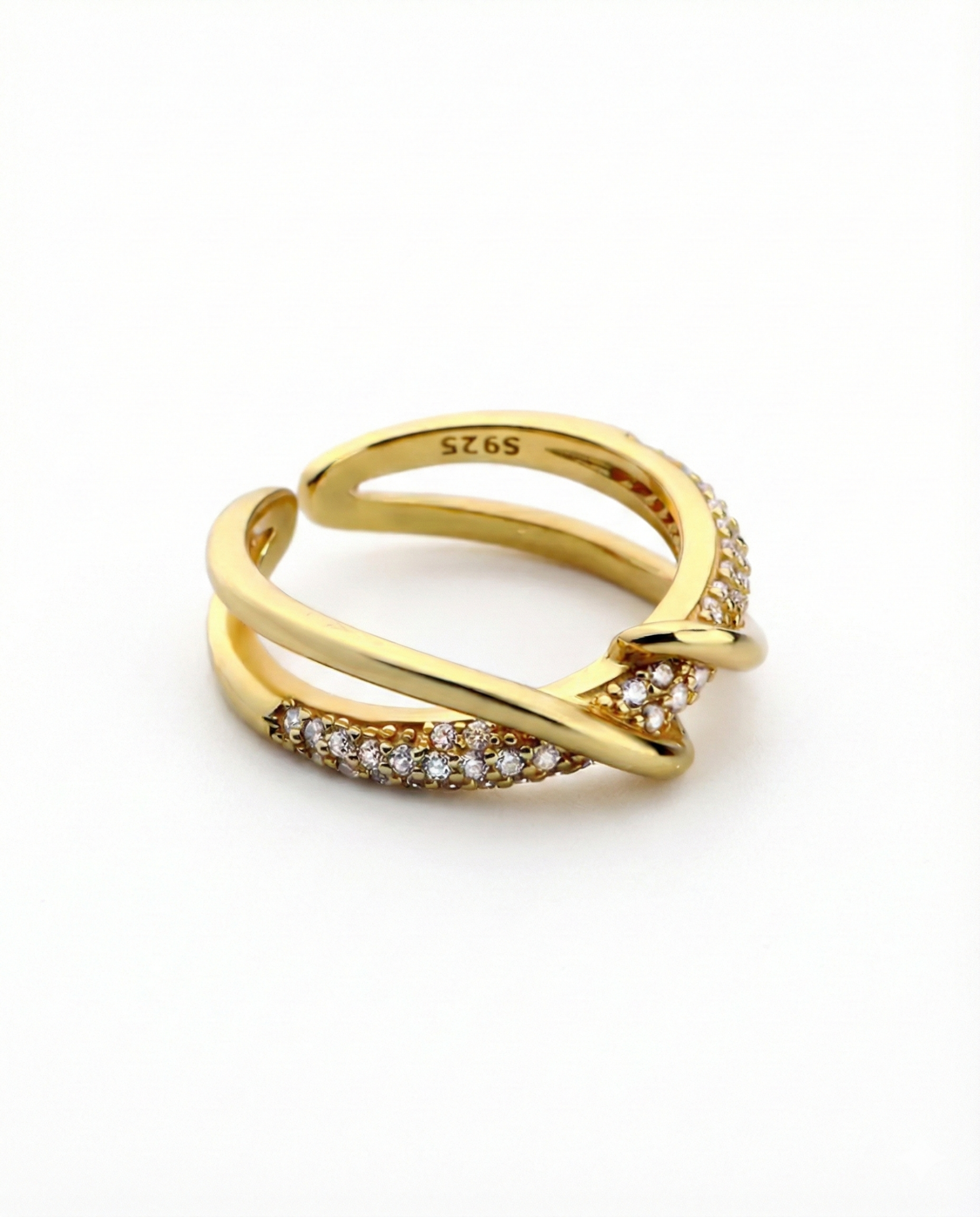 Infinity Open Ring In Gold