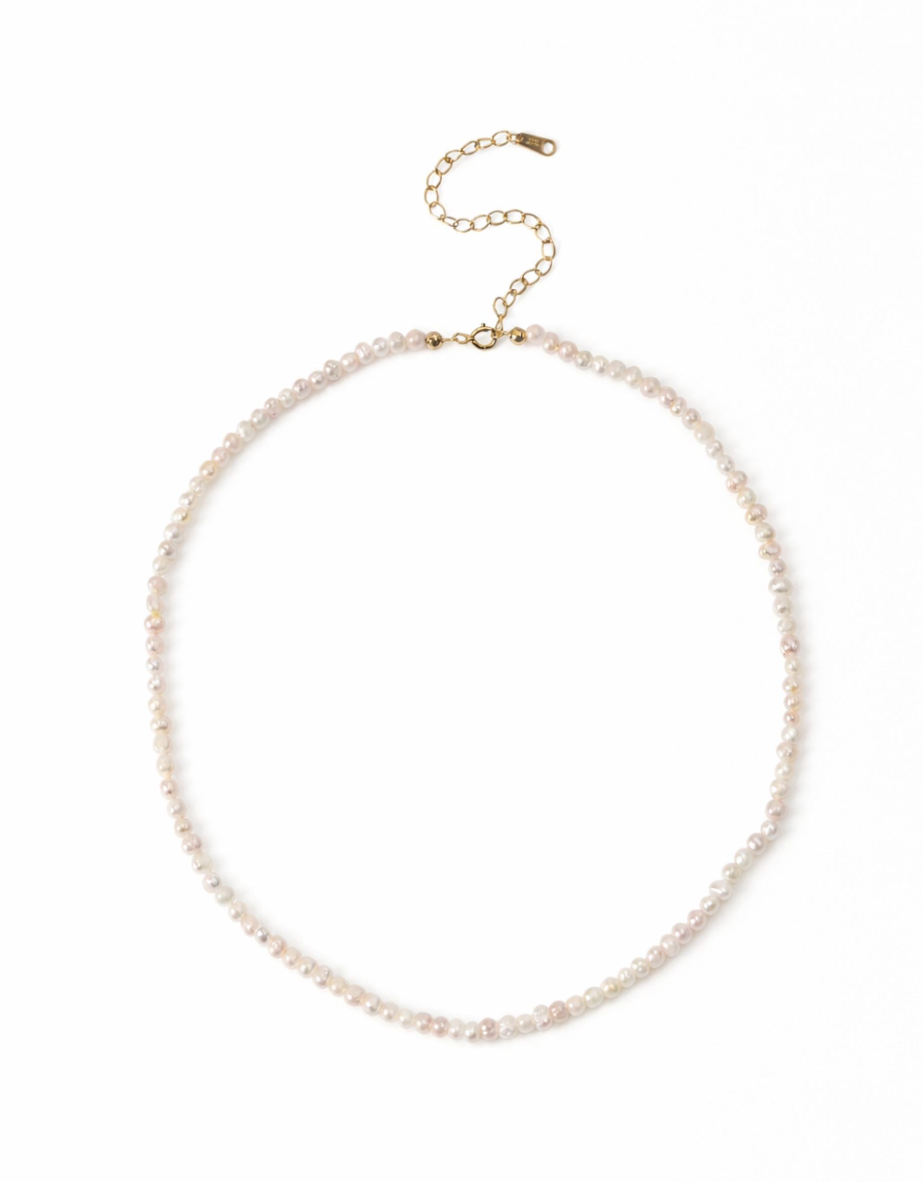 Radiant Pearl Necklace In Gold