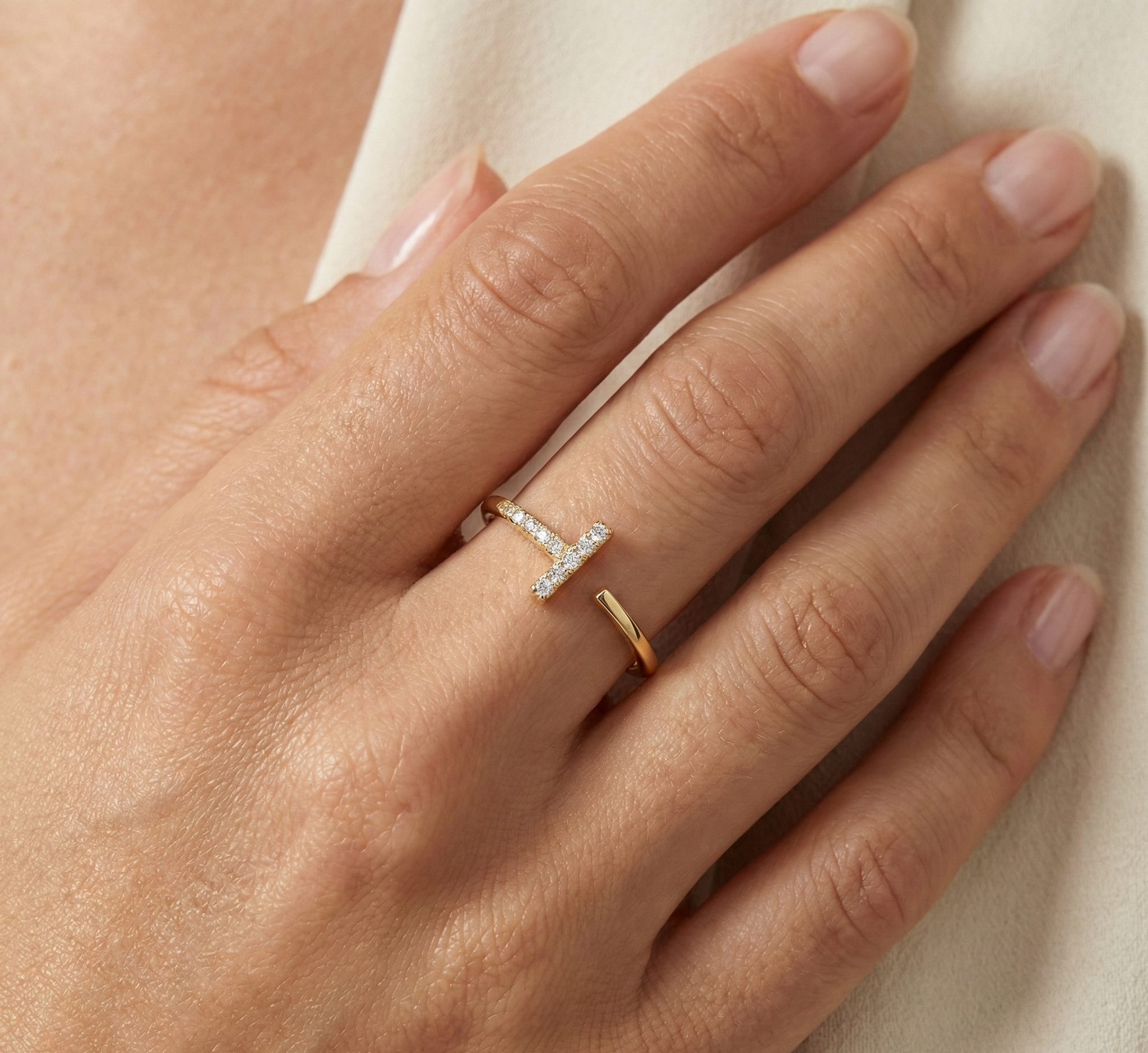 Totem Gold Open Ring